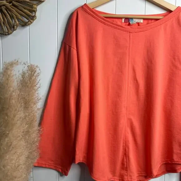 Free People pullover top cotton long sleeve shirt - Picture 3 of 7